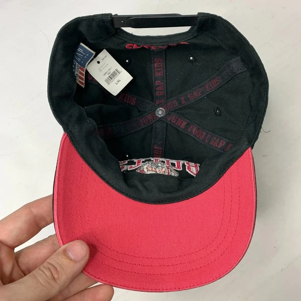 NWT Chicago Bulls Junk Food Taz Hat Black Red Youth Size Large / XL Gap Kids‎
